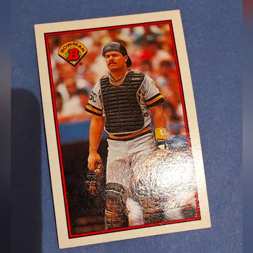 Bowman Gum Baseball Card 1989 Pittsburgh Pirates Mike Lavalliere #417